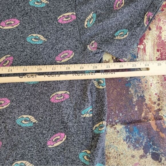 UNISEX  KNICKER BOCKER DONUTS CHARCOAL MARBLE T-SHIRT SIZE XL - Picture 12 of 12